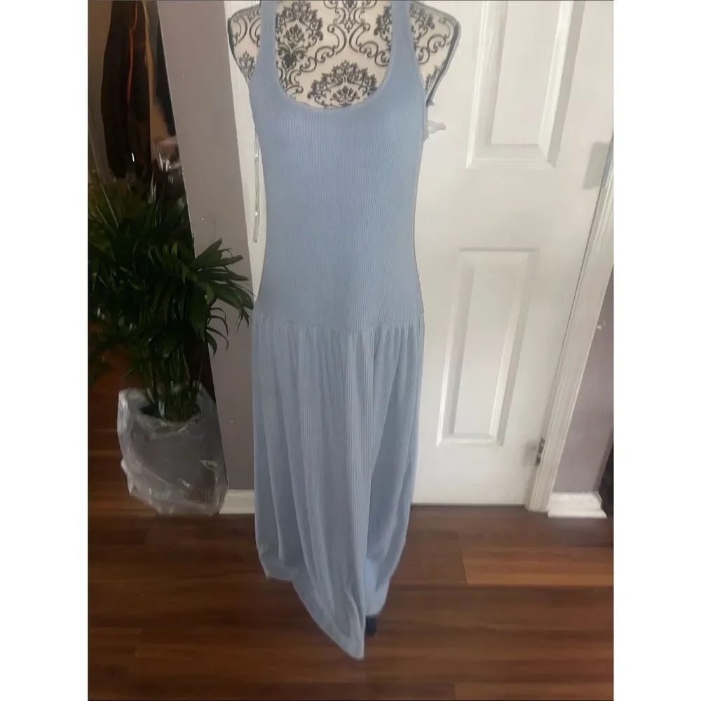 Universal Thread nwt Light Blue Ribbed Tank Maxi Dress - Women